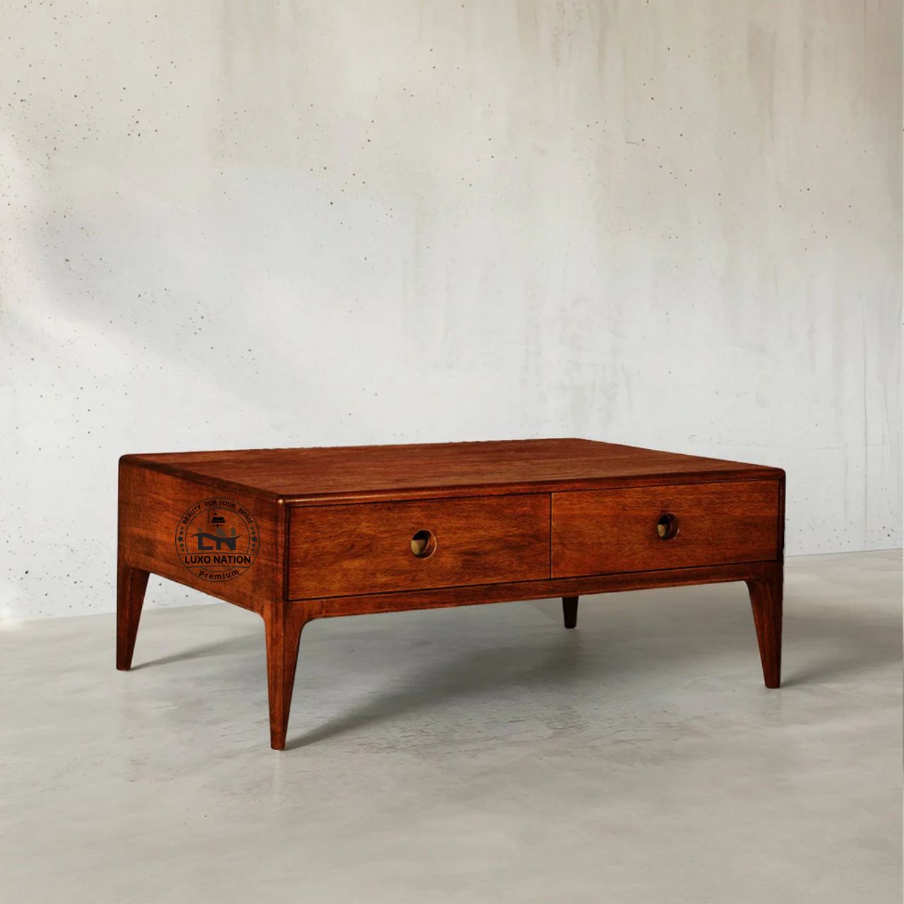 Luxo Nation Drawer Storage Luxury Center Table – wooden Table