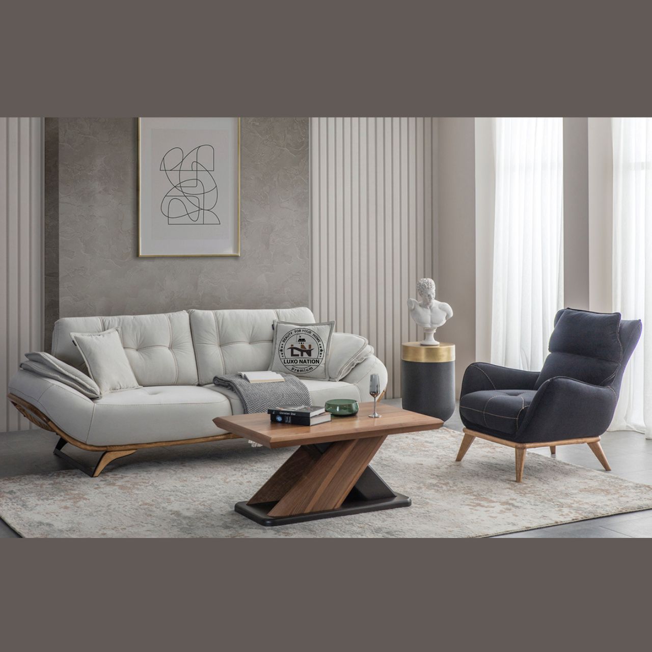 Luxo Nation Royal Sofa – Premium Comfort & Style unique sofa