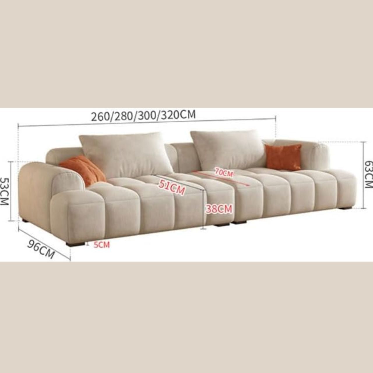 Luxo Nation Premium Sofa – Elegant Design & Cozy Seating High-Quality