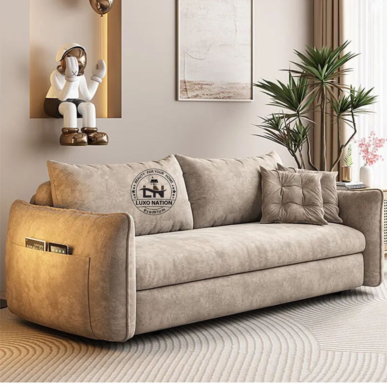 Luxo Nation Luxury Sofa Bed – Modern Design & Premium Quality Sofa