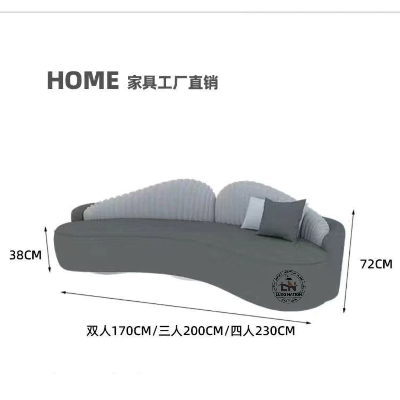 Luxo Nation New Arrival: Luxury Sofa Set – Modern, Chic & Space-Saving