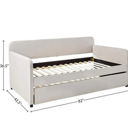 Modern Multi-functional Luscious Fabric Sofa Bed For Living Room