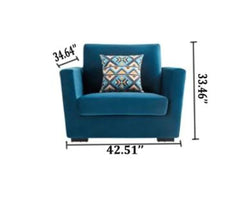Luxuria Velveteen Comfort Sofa For  Living Room