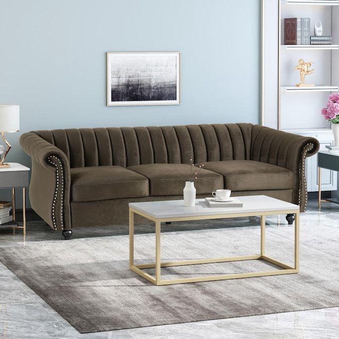 Luxo Nation Plush Comfort RegalRest Sofa For Living Room