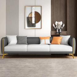 Luxury Technology Cloth Sofa Nordic Modern Simple Three Person Living Room