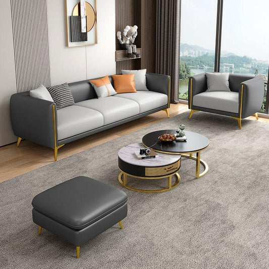 Luxury Technology Cloth Sofa Nordic Modern Simple Three Person Living Room