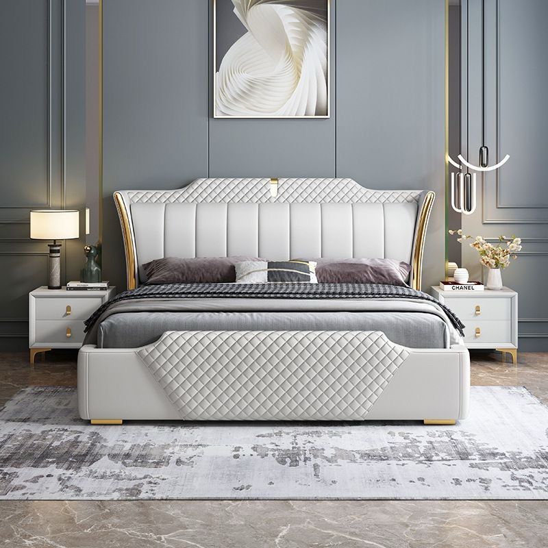 Elite Luxury Upholstered Bed in Premium Leatherette - Elegance Redefined