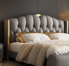 Royal Repose luxurious upholstered bed in leatherette