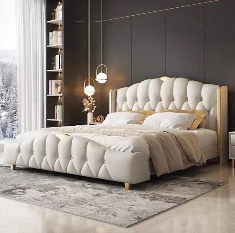 Royal Repose luxurious upholstered bed in leatherette