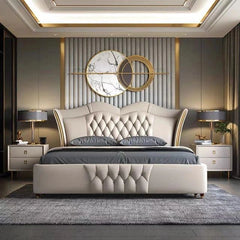 Luxo Nation Royale upholstered bed in velveto