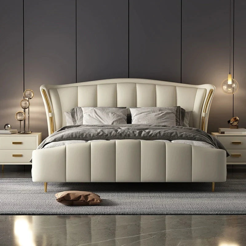 Luxo Nation Trends Premium Upholstered Bed in Leatherette