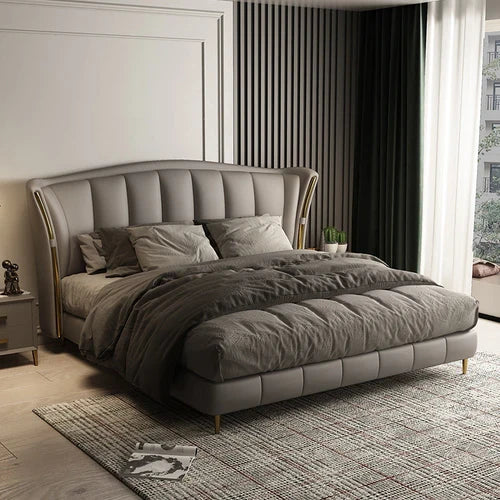 Luxo Nation Trends Premium Upholstered Bed in Leatherette