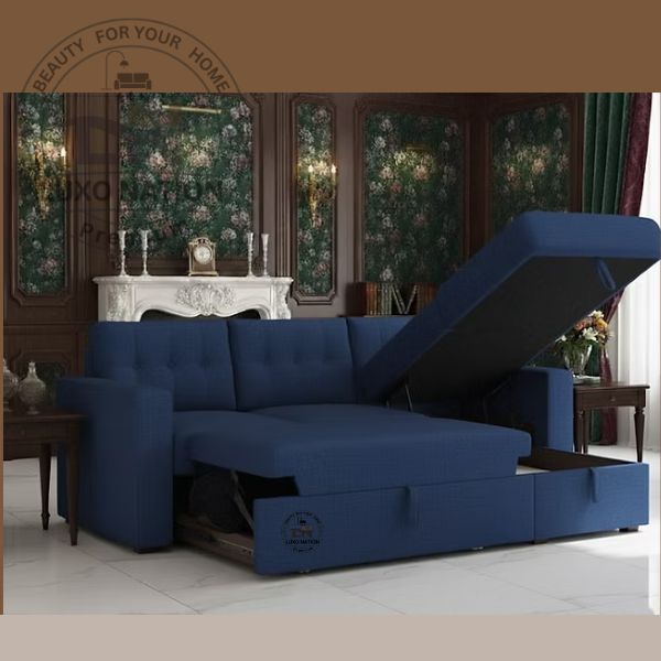 Modern Sofa Cum Bed with Storage | Convertible Sectional Sofa