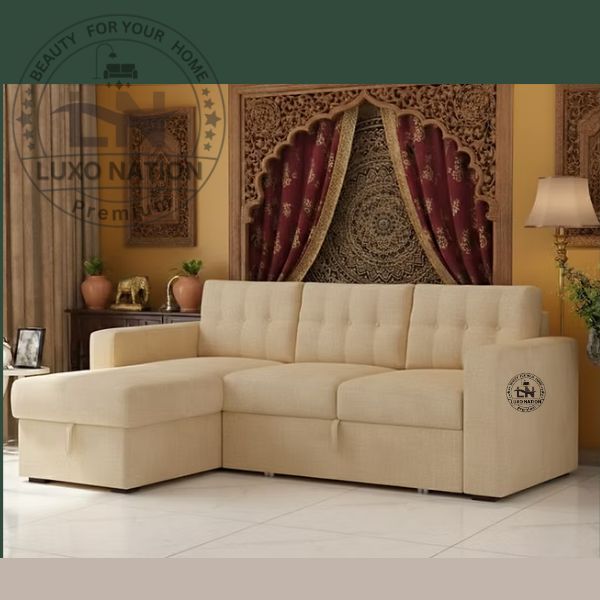 Modern Sofa Cum Bed with Storage | Convertible Sectional Sofa